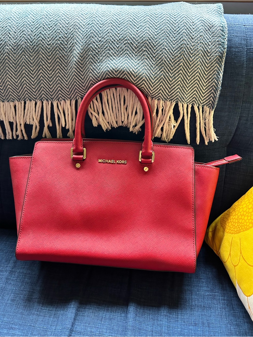MK Satchel with adjustable strap